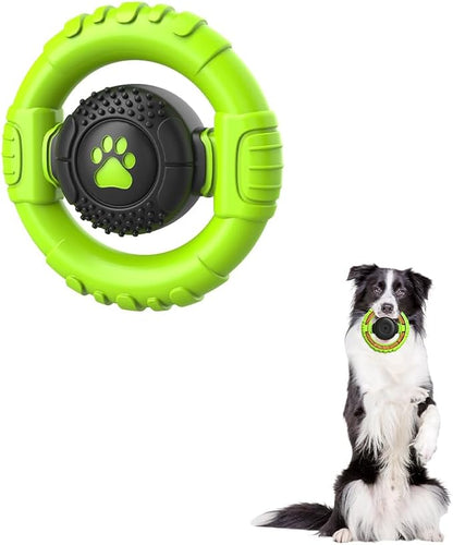 Dog Toys for Aggressive Chewers Large Medium Breed, Indestructible Squeaky Dog Chew Toys, Tough Nylon Rubber Interactive Dog Toys to Keep Them Busy