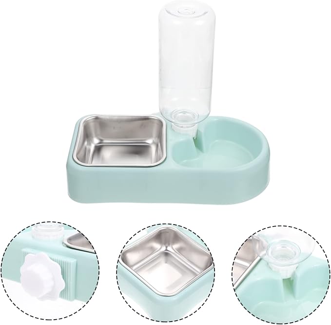 Milisten Detachable Puppy Water Bowl Cat Bowls Dog Water Dispenser Dog Cage Food