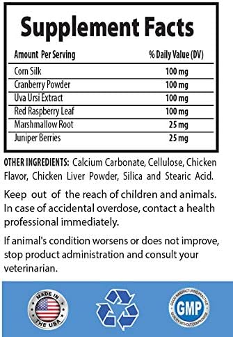 I LOVE MY PETS LLC Dog Urinary Tract - Dog Urinary Tract Support - UTI Relief Complex - Quality - Corn Silk Dogs - 180 Treats (2 Bottles)