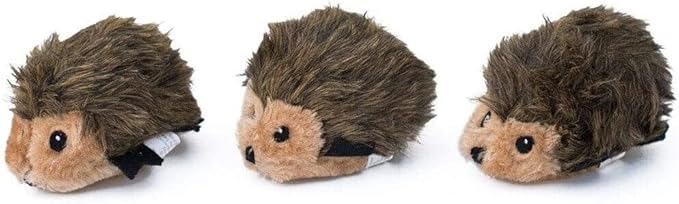 ZippyPaws Burrow Replacement Miniz - Interactive Dog & Puppy Toys for Boredom, Stimulating Pet Products to Keep Them Busy, Plush Refills for Hide & Seek Puzzle, Squeaky Toy for Enrichment - Hedgehogs
