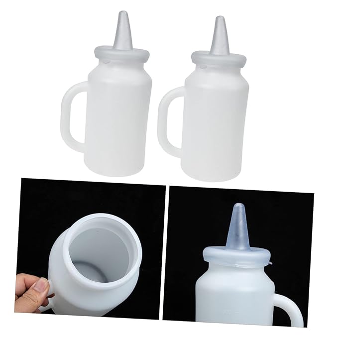 Mikikit 1.6L Calf Milk Bottle for Feeding Reliable Nursing Bottle Handle Suitable for Calves Lambs and Poultry
