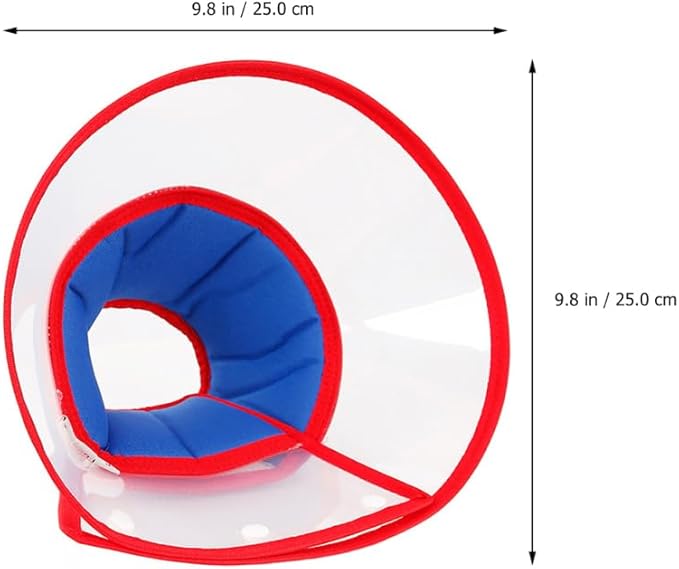 BESPORTBLE Adjustable Dog Recovery Collar Cone - Lightweight Anti-Scratch Neck Cone for Dogs and Cats Post Surgery Wound Protection with Adjustable Strap 9.84In