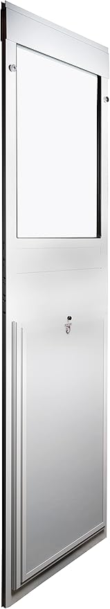 Security Boss Giant Breed Dog Door - Extra Large 15' x 28' Pet Flap - Custom Aluminum Frame for Sliding Doors