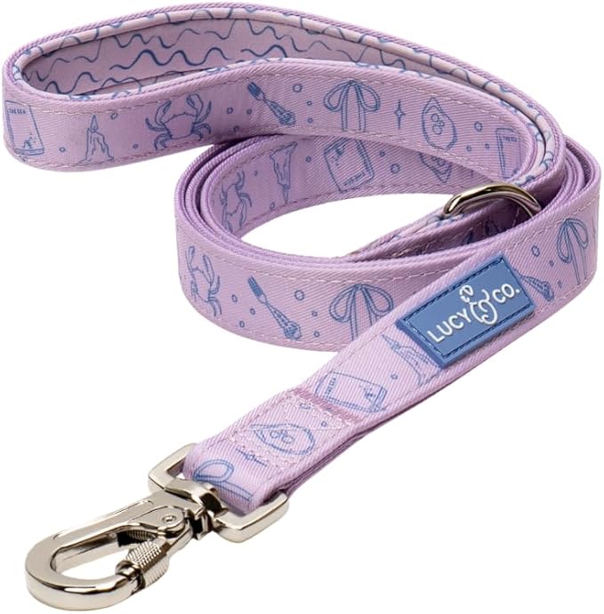 Lucy & Co. Magnificent Mermaid Pearl Dog Leash, Durable Matching Dog Lead with Heavy Duty Hardware, Large