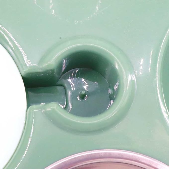 Pet Dog Feeder Automatic PP Cat Bowls Dog Cage Accessory Food Water Pet Feeding Feeder Water Dispenser Dog Supplies(Blue)
