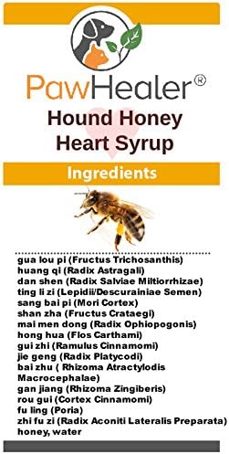PawHealer Hound Honey®: Heart Syrup Herbal Remedy for Dog's Cough - 5 fl oz - Suppressant - Herbal Remedy - Gagging & Wheezing Due to Heart Condition