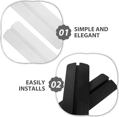 Levemolo 4pcs Baby Gate Ramp: Pet Gate Anti-Kick Pedal - Safety Door Guardrail Fixator Accessories for Indoor Kids Pet Dog Cat Door