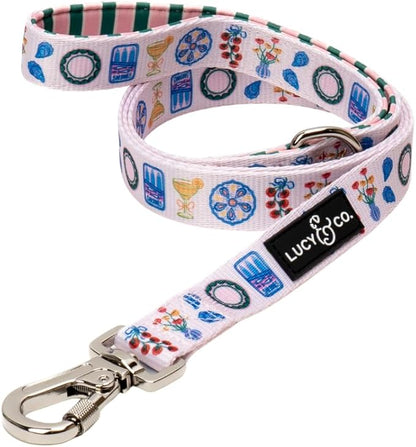 Lucy & Co. Dolce Vita Dog Leash, Durable Matching Dog Lead with Heavy Duty Hardware, Small