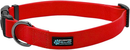 Max and Neo Waterproof NEO Collar - We Donate a Collar to a Dog Rescue for Every Collar Sold (Small, Red)