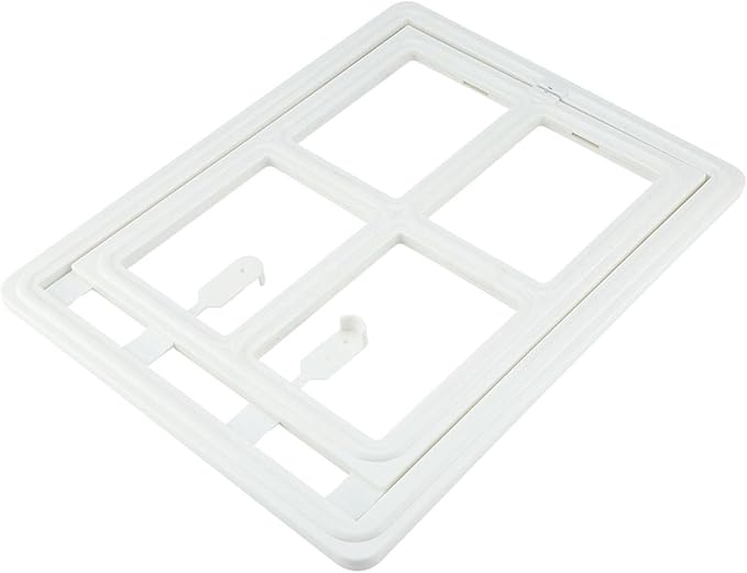 Acouto Screen Fit Pet Door Plastic Pet Dog Puppy Door Locking Safe Flap Screen Window Gate Doors, & Ramps (XL Font)