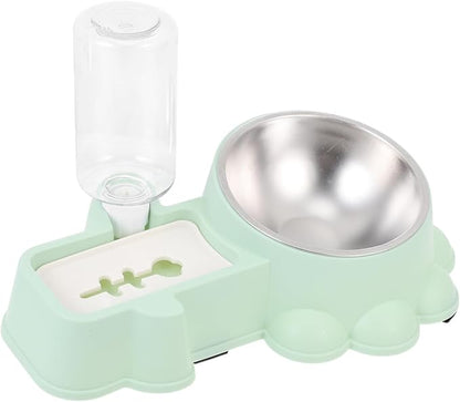 Milisten Outside Dog Water Bowl Automatic Pet Water Dispenser Stainless Steel Dog Feeder