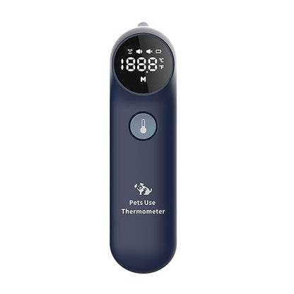 Dog Ear Temperature Monitor, Long Probe for Pets Ear Canal Only, Measure Dog Temperature in 1 Second, Voice On/Off Switchable, C/F Switchable (Blue)