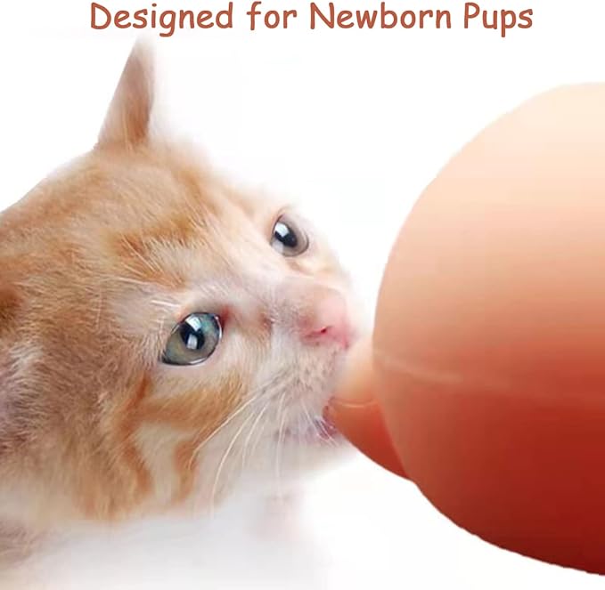 Kitten & Puppy Feeder Milk Nipple - 3 Nipple Bottles for Nursing & Multiple Puppies - Milk Replacer Formula