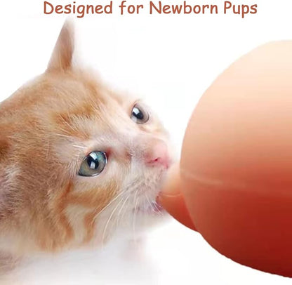 Kitten & Puppy Feeder Milk Nipple - 3 Nipple Bottles for Nursing & Multiple Puppies - Milk Replacer Formula