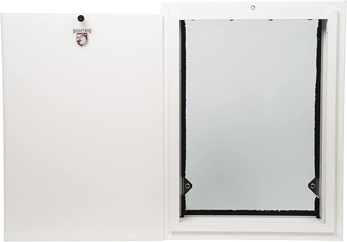 Security Boss Standard Wall Mounted Pet Door - Multiple Sizes, Custom Widths - Easy Wall Mount Installation - Durable Aluminum Frame - Weather-Tight Seal - Pet Door For Large Dogs and Small Cats Alike