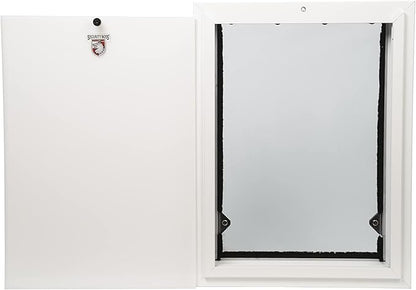 Security Boss Standard Wall Mounted Pet Door - Multiple Sizes, Custom Widths - Easy Wall Mount Installation - Durable Aluminum Frame - Weather-Tight Seal - Pet Door For Large Dogs and Small Cats Alike