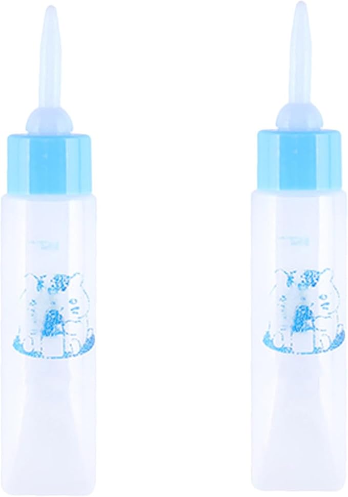 2pcs Pet Supplies Pet Feeding Bottles Nursing Bottles for Puppies and Kittens Portable Soft and Milk Feeders