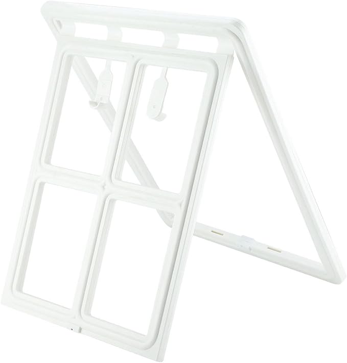 Acouto Screen Fit Pet Door Plastic Pet Dog Puppy Door Locking Safe Flap Screen Window Gate Doors, & Ramps (XL Font)