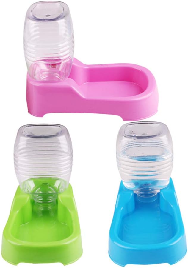 POPETPOP Pet Water Feeder Bowl Automatic Drinking Water Dispenser for Small Dogs and Puppies 7.48X5.90X4.33In Durable Eco-Friendly Design for Home and Pet Shops