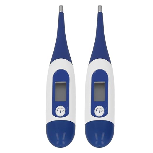 2Pcs Digital Pet Thermometer, Fast and Accurate Measurements in 20 Seconds, Suitable, Dogs, Horses, Veterinarian