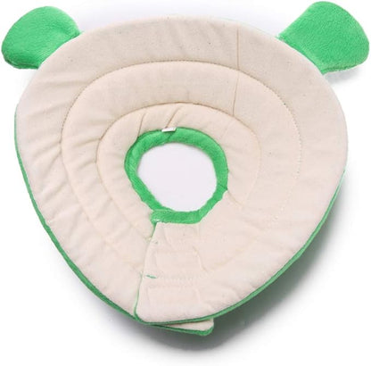 Pet Recovery Collar,Dog Protective E-Collar Soft Dog Cone Breathable Secure Lovely Collar for Puppy Small Medium Dogs (S-Neck: 30-33cm, Frog)