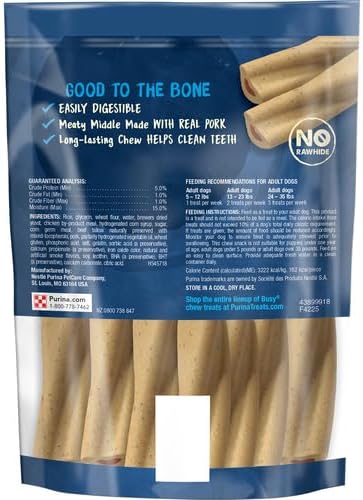 Purina Busy Busy Made in USA Facilities Small Breed Dog Bones,Mini - 12 ct. Pouch,(Pack of 2)