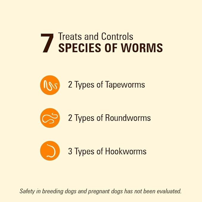 Sentry Worm X Plus 7 Way DeWormer Small Dogs (6 Count), Pack of 3