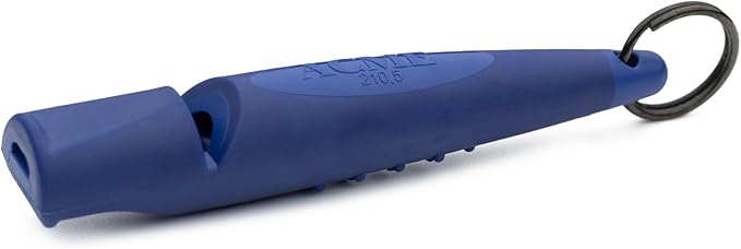 ACME Alpha 210.5 Professional Dog Training Whistle with Enhanced Ergonomic Grip. BPA-Free Plastic. 110 dBA. Standardized Frequency for Smaller Dogs. Weatherproof. Made in the UK (Baltic Blue)