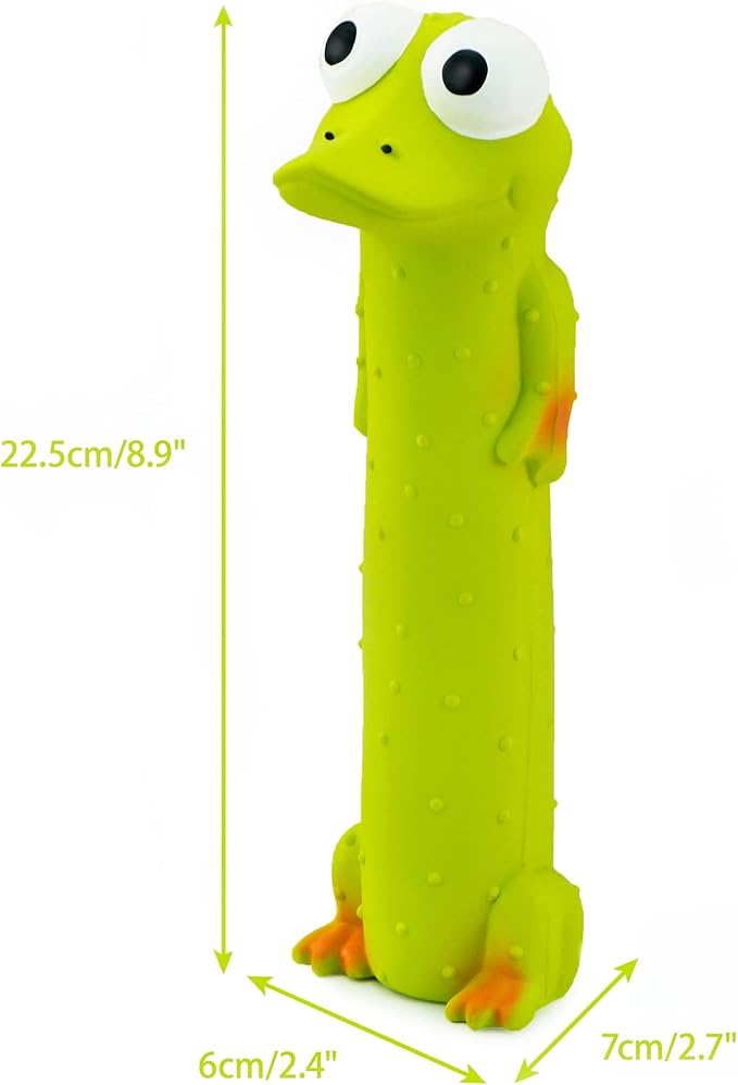 CHIWAVA 3 Pack 9" Squeaky Latex Dog Toys Standing Stick Animal Puppy Fetch Interactive Play for Small Medium Dogs