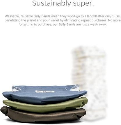 Pet Parents® Washable Belly Bands for Male Dogs (3pack) + Extendrs® of Durable Dog Diapers Male, Premium Male Dog Diapers & Dog Wraps (X-Small, Koda)