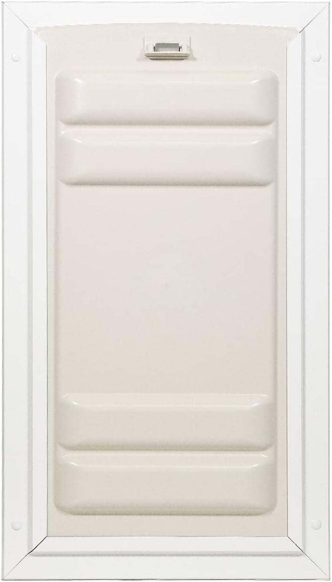 Endura Flap Giant Dog Door for Doors | Designed for Big & Tall Dog Breeds | Insulated Flap for Energy Efficiency | Weather-Resistant & Secure Aluminum Frame | White, Extra Large, Double Flap