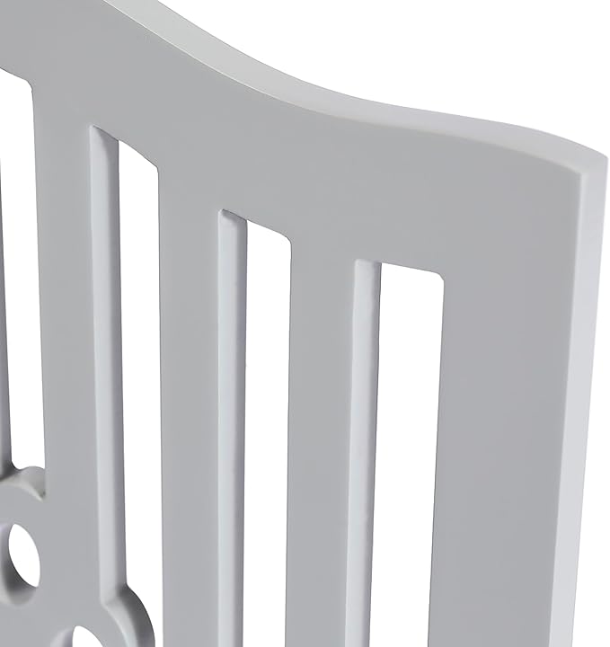 Pet Gate, Wooden Free Standing Dog Gate for Small Dogs and Cats. Great Folding Fence for Doorways, Halls, Stairs. Grey