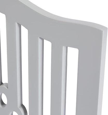 Pet Gate, Wooden Free Standing Dog Gate for Small Dogs and Cats. Great Folding Fence for Doorways, Halls, Stairs. Grey