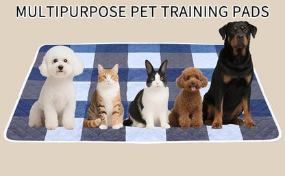 Washable Pee Pads for Dogs with 4-Layer Integrated Waterproof Design, Reusable Super Absorbent Non-Slip Puppy Pads for Crate Training, Home Floor Protection , 20‘’×28‘’ Pack of 2