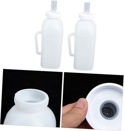 Happyyami 2pcs Calf Milk Bottles Kitten Puppy Pet Nursing Bottle for Puppy Milk Replacer