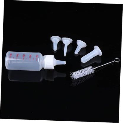 Toddmomy Pet Nursing Bottle Set for Dog Cat Kitten Formula Feeding Bottle Puppy Milk Feeder Replacement Nipple Cleaning Brush Included
