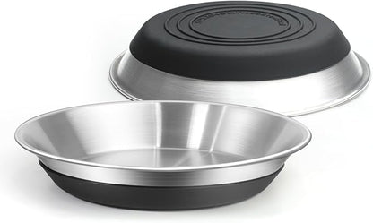 2 Packs Premium Stainless Steel Dog Bowls - Non-Slip, 2.5 Cups Capacity, Durable and Safe for Your Beloved Pet