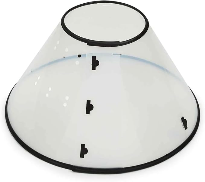 Elizabethan Dog and Cat Collars Recovery Vet Chewing Healthy Behavior Cone of Shame (Clear, Small - Fits 6.5" to 12" Necks)