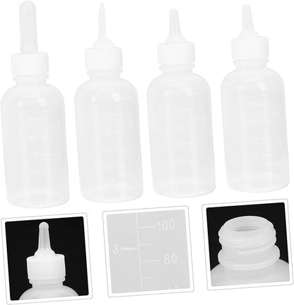 Abaodam 120ml PET Nursing Bottle for Kittens and Puppies Reusable Cat and Dog Milk Feeding Bottle Kit Replacement Nipples for Small PET Care