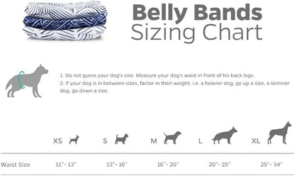 Pet Parents® Washable Belly Bands for Male Dogs (3pack) + Extendrs® of Durable Dog Diapers Male, Premium Male Dog Diapers & Dog Wraps (Small, Kahuna)