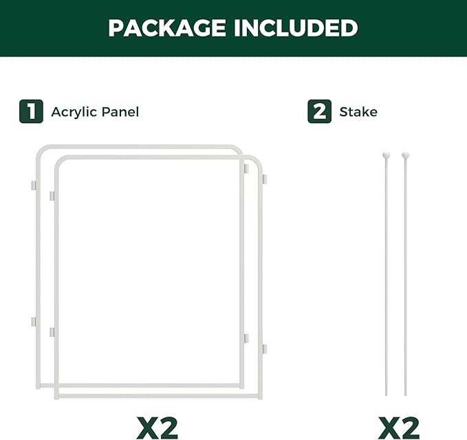 FXW AuraSpace Pro Acrylic & Wire Mesh Indoor Dog Playpen, 32" Height 2 Acrylic Panels Metal Dog Pen for Small and Medium Dogs, White│Patented