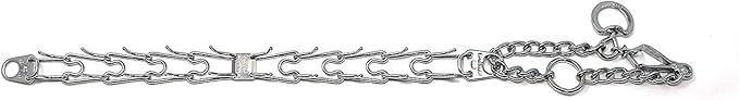Herm Sprenger Pet Supply Imports Chrome Plated Training Collar with Quick Release Snap for Dogs, X-Large, 4mm, 24-Inch