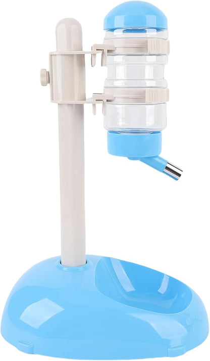 Pssopp Dog Standing Water Dispenser Feeder, Automatic Feeders Capacity Pet Standing Water Dispenser Feeder for Playful Pets Dog, 500ml Automatic Pet (Blue)