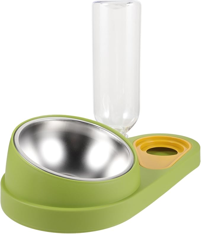Plastic Pet Feeder Water Dispenser -Slip Dog Cat Bowls Automatic Feeding Tool