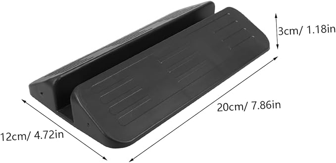 Gate Ramp Support Feet Easy Installation Protective Barrier for Stairways Doorways Portable Durable Safety Foot Pedal for Pet Gates Black
