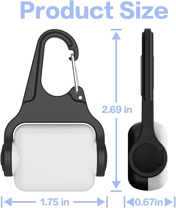 Dog Lights for Night Walking, Clip on Dog Collar Light - 3 Modes, USB-C Rechargeable, IP65 Waterproof, LED Safety Light for Running, Camping, Climbing, Bike