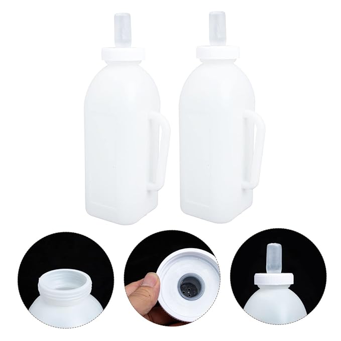 2pcs Calf Milk Bottle for Young Livestock Feeding Durable and Practical Nursing Bottle for Calves Lambs Puppies and Kittens Lightweight Easy to Clean Design
