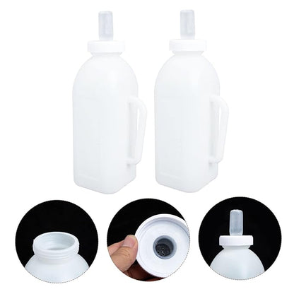 2pcs Calf Milk Bottle for Young Livestock Feeding Durable and Practical Nursing Bottle for Calves Lambs Puppies and Kittens Lightweight Easy to Clean Design