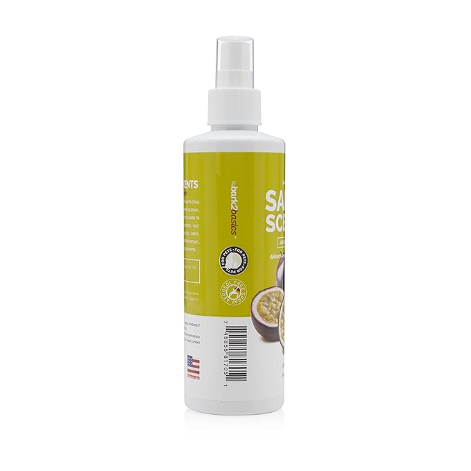 Bark2Basics Salon Scents Pet Grooming Cologne Spray - 8 oz, Natural Professional Groomer Perfume for Dogs and Cats, Long Lasting, Deodorizing, Conditioning (Passion Fruit)