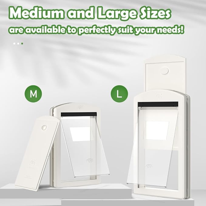 Large Dog Door for Door, UpgradeThicken, Suitable for Dogs Up to 100lbs, Doggy Door with Sliding Lock Panel and Magnetic Flap for Interior and Exterior Doors